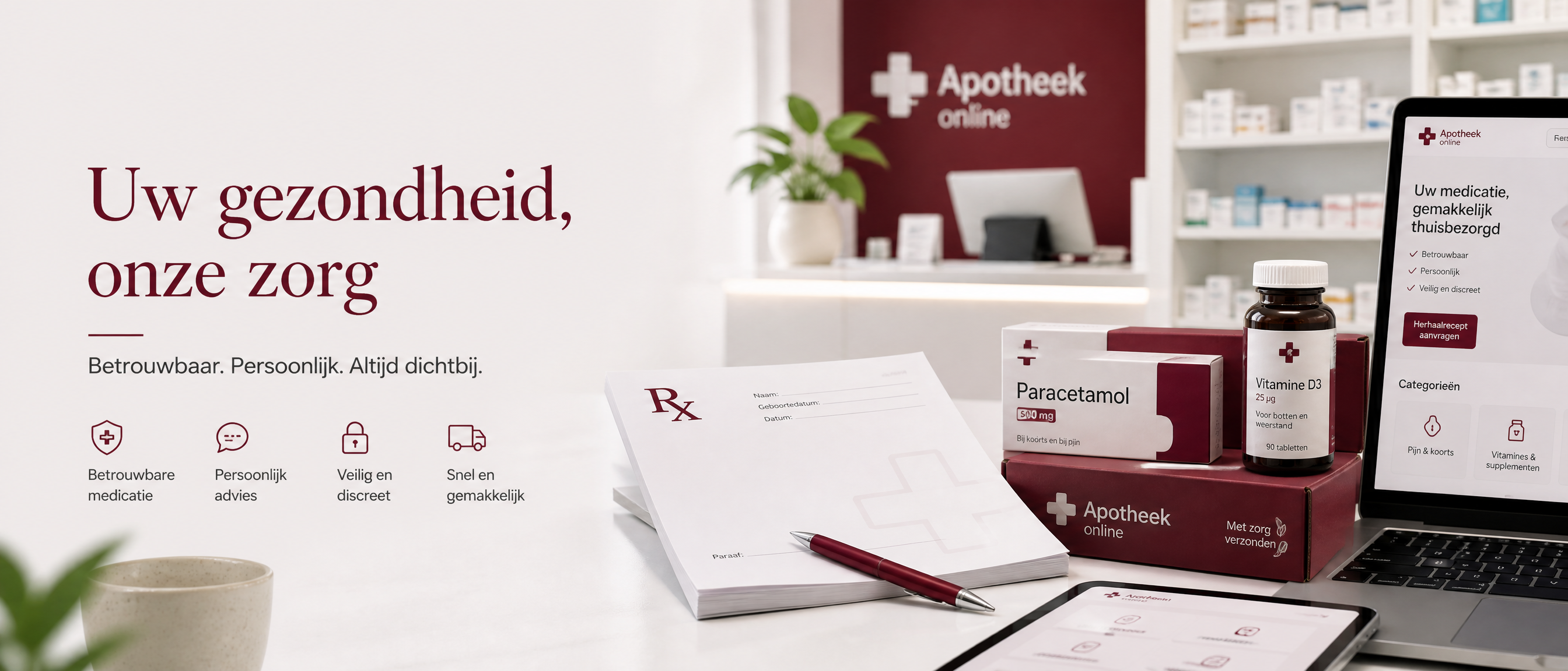 Erectiepil kopen zonder recept — receptblok en medicatie in Nederlandse apotheek setting